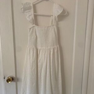 White maxi dress